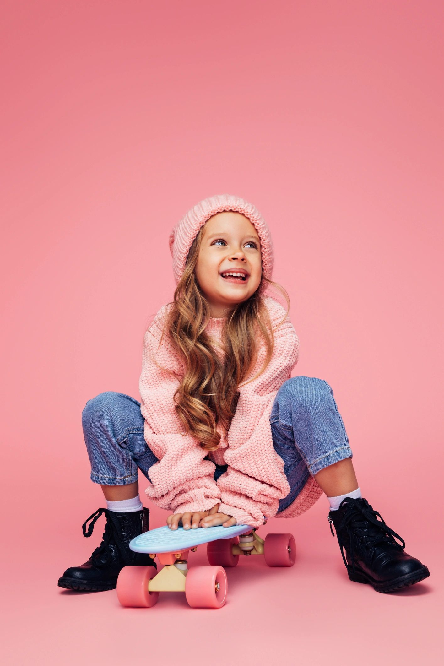 Girl wearing a stylish children's outfit